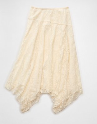 AE Mid-Rise Lace Maxi Skirt