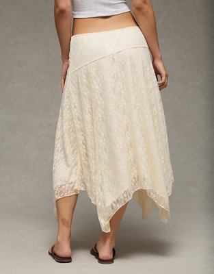 AE Mid-Rise Lace Maxi Skirt