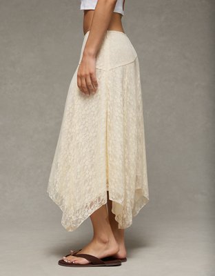 AE Mid-Rise Lace Maxi Skirt