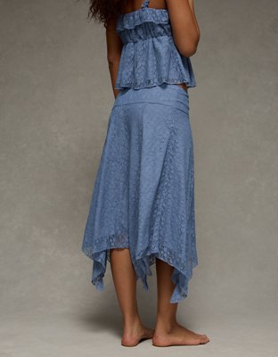 AE Mid-Rise Lace Maxi Skirt