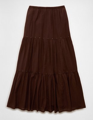 AE Mid-Rise Tiered Maxi Skirt