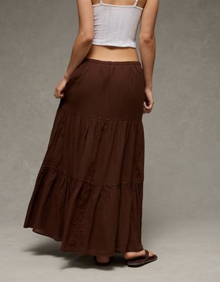 AE Mid-Rise Tiered Maxi Skirt