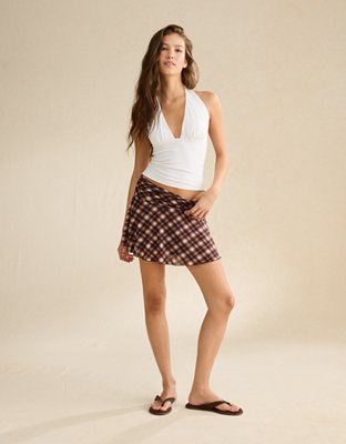 AE Mid-Rise Mesh Mini Skirt