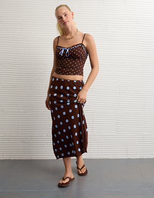 american eagle brown polka dot dress American Eagle Outfitters Womens Blue Polka Dot Sleeveless Dress Size XS  EUC!!!