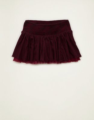 AE Smocked Waist Micro Mini Skirt