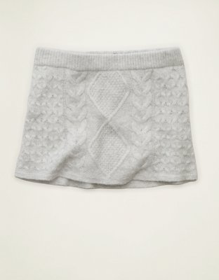 AE Low-Rise Sweater Micro Skirt