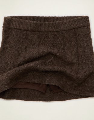 AE Low-Rise Micro Skirt Tejida