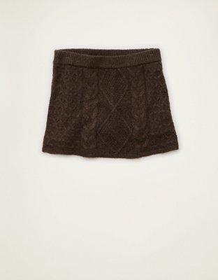 AE Low-Rise Micro Skirt Tejida