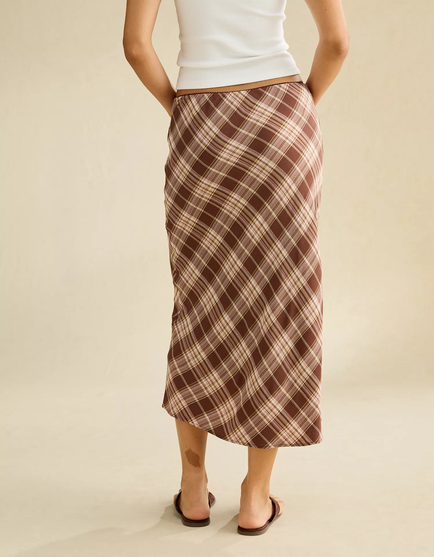 AE Low-Rise Slip Midi Skirt - thumbnail 6