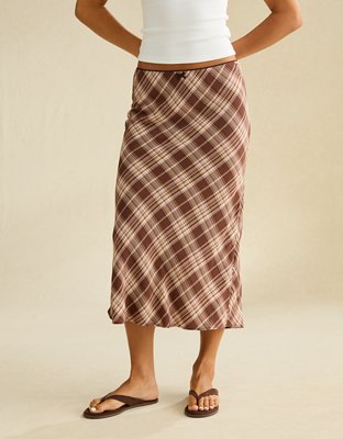 AE Low-Rise Slip Midi Skirt