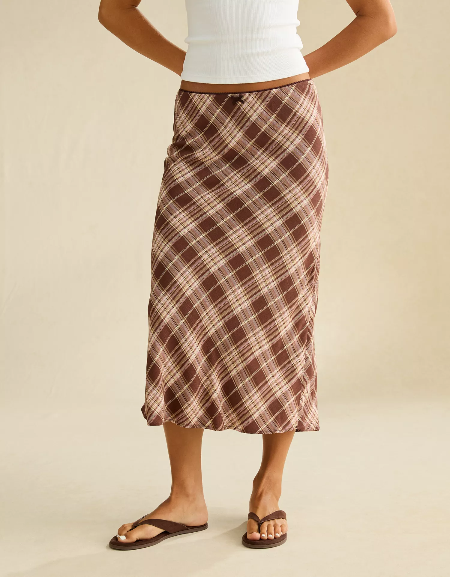 AE Low-Rise Slip Midi Skirt - thumbnail 5