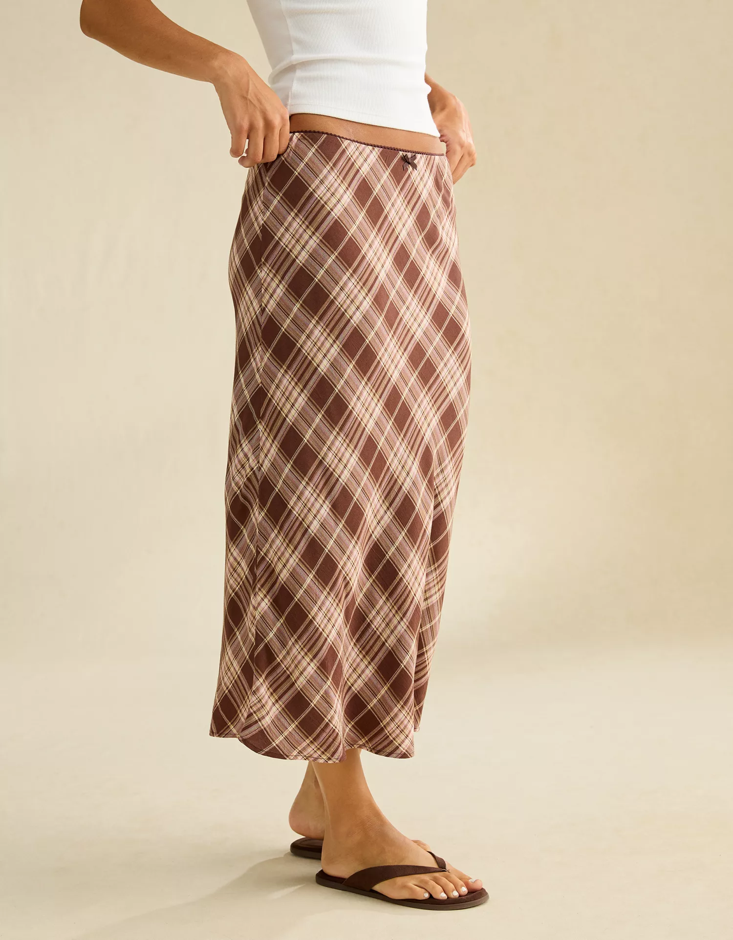 AE Low-Rise Slip Midi Skirt - thumbnail 8
