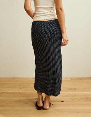 AE Low-Rise Slip Midi Skirt
