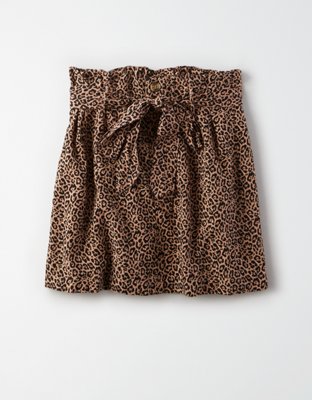 AE High-Waisted Paperbag Mini Skirt