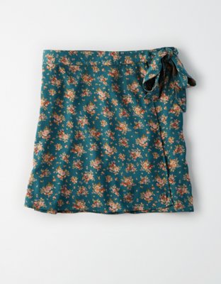 AE High-Waisted Wrap Mini Skirt