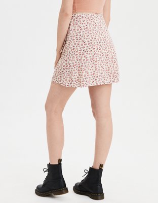 AE High-Waisted Tie Wrap Mini Skirt