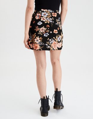 AE High-Waisted Tie Wrap Mini Skirt