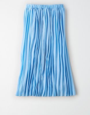 AE High-Waisted Pleated Midi Skirt