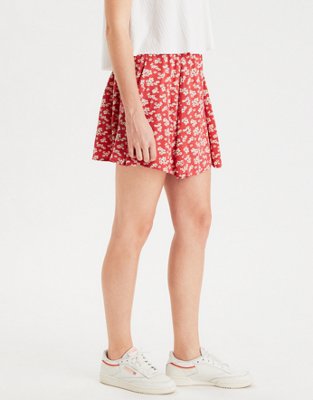 AE Floral Flutter Mini Skirt