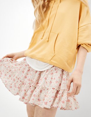 Женские юбки American Eagle AE Floral Tiered Smocked Mini Skirt — фото 6