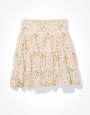 Женские юбки American Eagle AE Floral Smocked Tiered Mini Skirt — фото 3