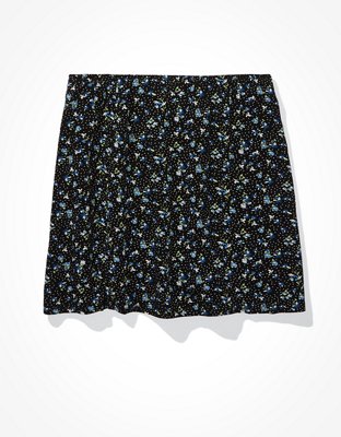 AE Floral Notched Mini Skirt