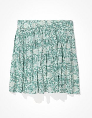 AE Floral Pleated Mini Skirt