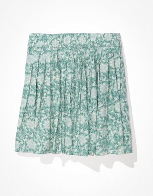 AE Floral Pleated Mini Skirt