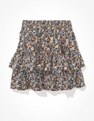 Женские юбки American Eagle AE Floral Tiered Ruffled Mini Skirt — фото 4