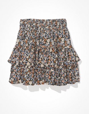 Женские юбки American Eagle AE Floral Tiered Ruffled Mini Skirt — фото 3