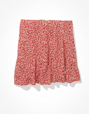 AE Floral Godet Mini Skirt