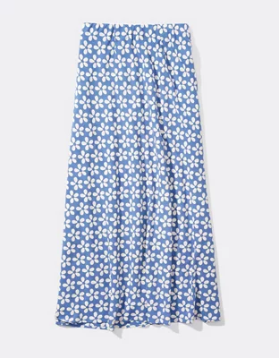 AE Floral Slip Midi Skirt