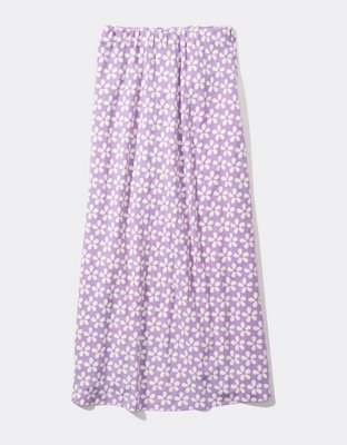 AE Floral Midi Slip Skirt