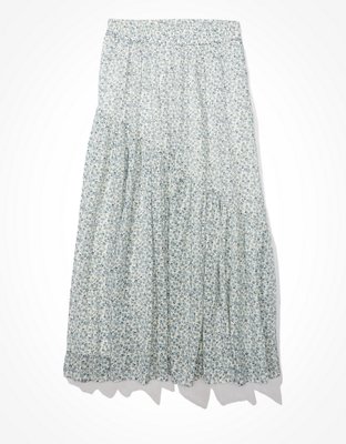 AE Midi Skirt floral asimétrica