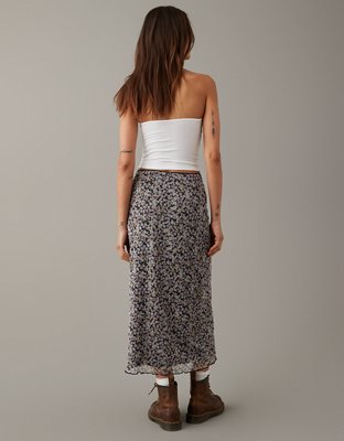 Ae high clearance waisted midi skirt