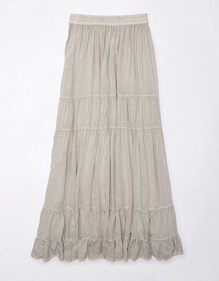 AE High-Waisted Tiered Maxi Skirt