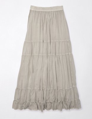 AE High-Waisted Tiered Maxi Skirt