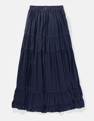 AE High-Waisted Tiered Maxi Skirt