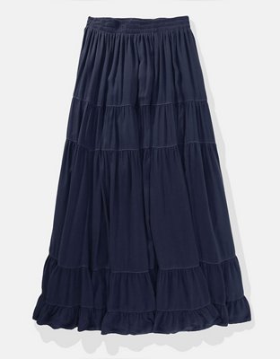 AE High-Waisted Tiered Maxi Skirt