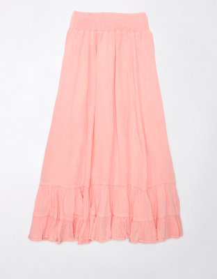 AE High-Waisted Tiered Maxi Skirt