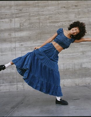Women's Midi & Maxi Skirts: Floral, Slit & More | American Eagle