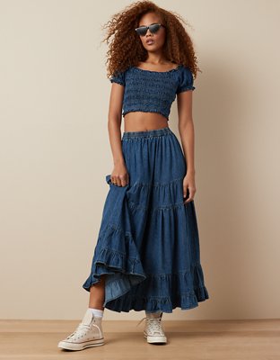 High waisted maxi skirt hotsell