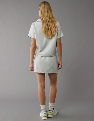 Женские юбки American Eagle AE High-Waisted Fleece Mini Skirt — фото 6