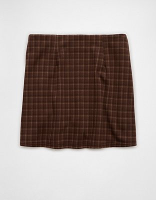 AE It Knit Plaid Skort