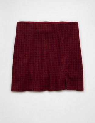 AE It Knit Plaid Skort