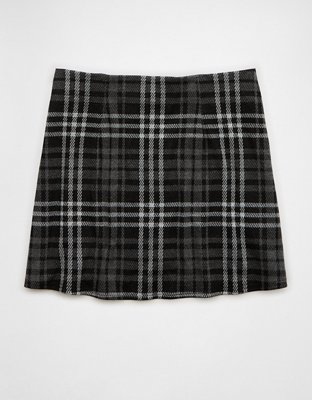 AE It Knit Plaid Skort