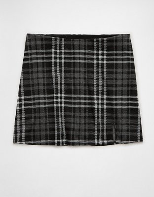 AE It Knit Plaid Skort