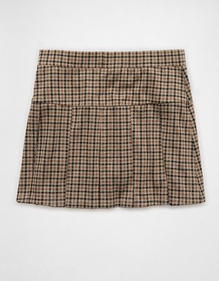 AE Pleated It Knit Plaid Skort