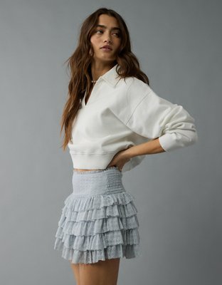 AE High-Waisted Ruffle Mini Skort
