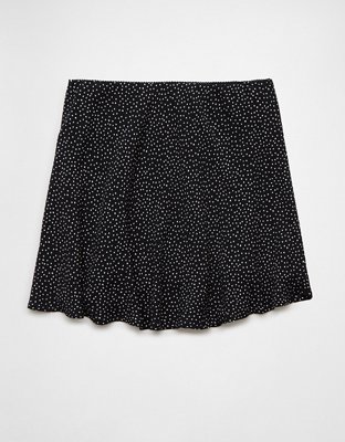 AE Stretch High-Waisted Crepe Mini Slip Skirt